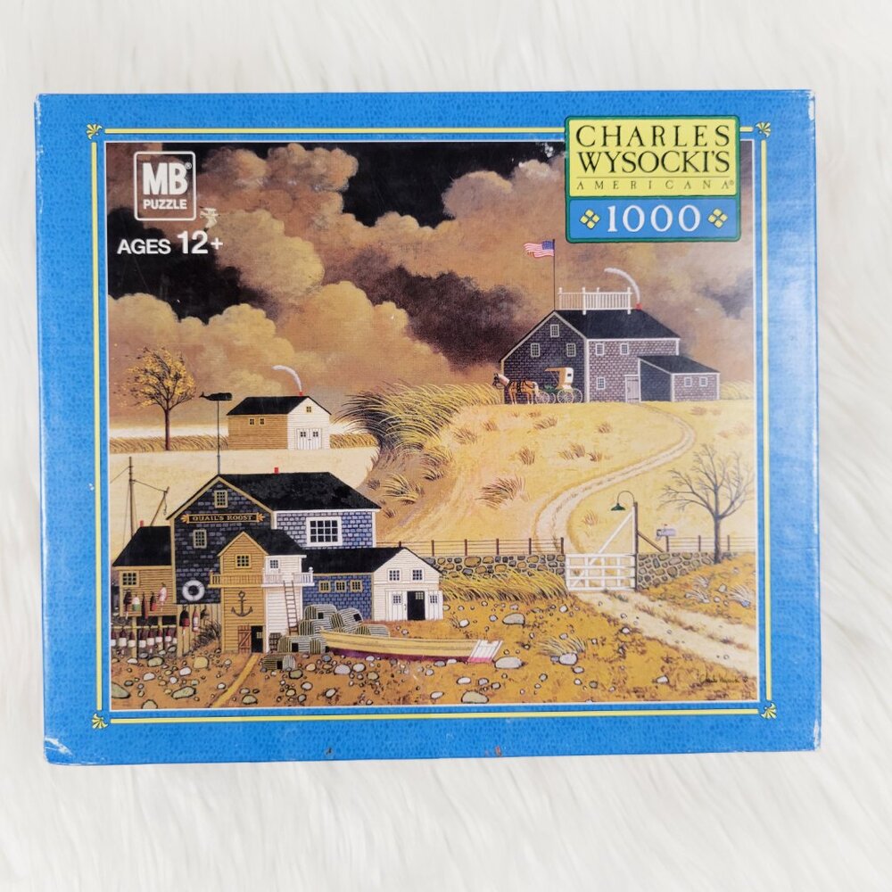 Charles Wysocki Quail's Roost Jigaw Puzzle 1000 Pieces Americana Complete